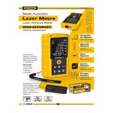 Sgs 5426 Lcd Ekranlı 100 Metre Ölçümlü Lazer Metre Yüksek Teknolojili Dijital Mesafe Ölçer