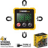 Sgs 5431 Lazerli Dijital Açı Ölçer Mıknatıslı 10 m Mesafe Ölçüm Fonksiyonları ile Yüksek Hassasiyet