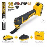 Sgs 5435 Akülü Multi-Tools Kesici Raspalama Makinesi 20V 2.0Ah 16 Parça Set