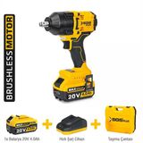 Sgs 5503 Tork Akülü Şarjlı Darbeli Somun Sıkma Sökme Makine Seti 650 Nm Tek Akülü 20 Volt 4.0 Ah