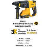 Sgs 5521 Elektro Pnömatik Sds Plus Akülü Beton Delici Kırıcı Seti 20V 2X4.0ah Kömürsüz Motor