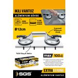 SGS 955 100 Kg Çift Vakum Cam Mermer Seramik Çiftli Vantuz Cam Tutucu Seramik Mermer Taşıma Vantuzu
