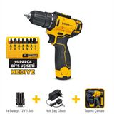 Sgs Akülü Vidalama Seti 12 Volt (1.5Ah) (Bits Uç Seti)