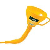Sgs Çelik Süzgeçli Spiralli Yağ Hunisi - Ağız 160 Mm. - Uzunluk 420 Mm. - 1.2 Lt. - Sarı - 1 Adet