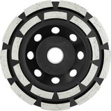 Sgs Çift Sıra Elmas Beton Taşlama Diski - 115MM SGS2313 - 0 - Siyah - 125