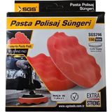 Sgs Cırtlı Pasta Polisaj Süngeri Yumurta - 150 Mm. - 1 Adet - Turuncu