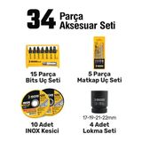 Sgs Combo Set 5 Parça (Darbeli Matkap/kırıcı-Delici Matkap/avuç Taslama Makinesi/darbeli Somun Sıkma/led Fener)