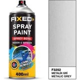 Sgs Fixed F-3252 Akrilik Sprey Boya Metalik Gri 400 Ml