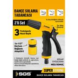 SGS Halı Oto Yıkama Bahçe Sulama Tabancası Seti 2 Li Set SGS4255