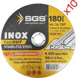 Sgs Inox Metal Kesici Taş 180×1.6 10 Adet