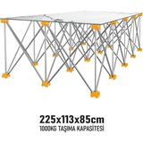 Sgs Katlanır Çalışma Tezgahı Alüminyum 225*113*85 cm SGS922 - 113 x 85 cm