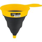 Sgs Katlanır Huni 230X140X160 mm Dayanıklı Plastik Yağ Benzin Sıvı Aktarma Hunisi - Sarı