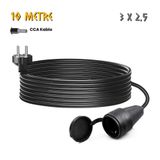SGS Kauçuk Uzatma Kablosu CCA 3x2.5 - Tekli Dişi Priz - 10 mt.