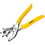 Sgs Kemer Delme Zımbası Delik Açma Pensesi - 6 Delik 2-4.5 mm Arası - 9"/225 Mm. - Sarı