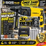 Sgs Kırıcı-Delici Matkap 800 Watt 26 mm 3.2 kg (Sds Plus)