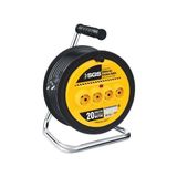 SGS Makaralı Elektrik Uzatma Kablosu 3x2.5 20mt - Siyah