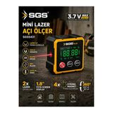 Sgs Mini Lazer Açı Ölçer Lazerli Dijital
