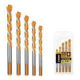 SGS Multi Matkap Ucu Seti - Ahşap-Tuğla-Metal-Fayans-Seramik - 5-6-7-8-10 mm. - 5 Parça