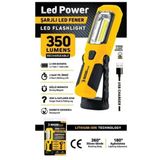 Sgs Plus Sgs5054 Şarjlı El Feneri Led Ampul 350 Lumen 3.7 Volt Mıknatıslı
