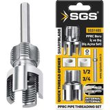 Sgs Pprc Boru Diş Açma Seti 20-25 mm (1/2"-3/4") Uzun Ömürlü Tasarım Metal Materyal SGS1485 - Gri - Altın