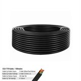 Sgs Profesyonel Cca Ttr Kablo 3X2,5 100 Metre 48X0,18 Siyah
