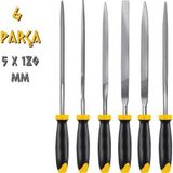 SGS Saplı Mini Eğe Seti Ahşap ve Metal 5 x 180 mm. - 6 Farklı Parça