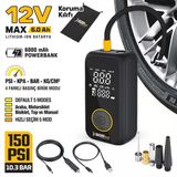 Sgs Şarjlı Hava Kompresörü Dijital 12V 6.0 Ah (150 Psı)