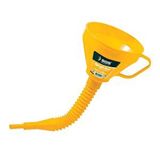 SGS Sgs Çelik Süzgeçli Spiralli Yağ Hunisi - Ağız 160 Mm. - Uzunluk 420 Mm. - 1.2 Lt. Sarı