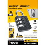 SGS SGS1335 ŞİFRELİ ASMA KİLİT 32MM BAVUL DOLAP KİLİDİ
