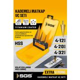 SGS SGS2840 HSS 3 PARÇA KADEMELİ MATKAP UCU SETİ 4-12MM/4-20MM/4-32 MM