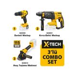 Sgs SGS5532 20 Volt 4 Amper Akülü Vidalama Matkap + SGS5521 Kırıcı Delici + SGS5510 Avuç Taşlama Combo Set 3 Parça