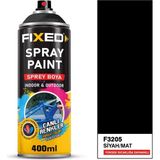 Sgs Sprey Boya Akrilik - Siyah/Mat Yüksek Isıya Dayanıklı 320 Gr 400 Ml F3205