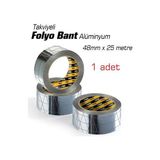 Sgs Takviyeli Aliminyum Folyo Bant 48 Mm X 25 Mt 010051 6Lı Paket