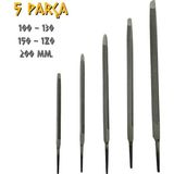 SGS Üçgen Eğe Seti İnce Dişli - 100-130-150-180-200 mm. - 5 Parça