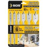 Sgs V6 Parça Ahşap Yaprak Matkap Ucu Seti