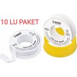 SGS1201 Sgs Profesyonel Teflon Bant 12 MMX10 mt 0,35 Gr-10 Lu Paket