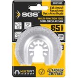 SGS1883 - Multi Tools Çok Amaçlı Raspalama Derz Arası Temizleme Aparatı Elmas Uç 65MM