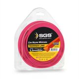 Sgs4318 Çim Tırpan Ot Biçme Misinası Üçgen Pembe 3.3Mm - 52 Metre