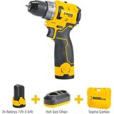 Sgs5080 2 Akülü Vidalama Seti 12 Volt Şarjlı Matkap Seti 2.5 Amper