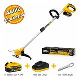 Sgs5340 Kömürsüz Akülü Kenar Biçme Ot Çim Biçme Makinası 20 V 4.0 Ah Akülü