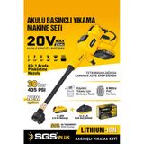 Sgs5410 Akülü Yüksek Basınçlı Araba Yıkama Makinesi 30 Bar 20 Volt 2 Amper