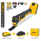 Sgs5435 - 20 Volt 2 Amper Akülü Kesici Ve Raspalama Makinası