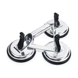 SGS956 - 155 kg Üçlü Vantuz Alüminyum Cam Seramik Fayans Ahşap Tutma Taşıma Vantuzu 12CM 12CM 12