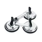 SGS956 - 155 kg Üçlü Vantuz Alüminyum Cam Seramik Fayans Ahşap Tutma Taşıma Vantuzu 12CM + 12CM + 12CM