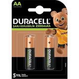 Sh Duracell Aa Şarjlı 2500 Ma Pil 2'li Sh Najmaddin