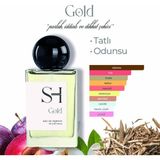Sh Fragrances Gold Edp Erkek Parfüm | Odunsu-Baharatlı | Mandalina-Greyfurt | Tarçın | Amber-Deri, 50ML