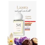 SH FRAGRANCES Laaura EDP Kadın Parfüm |Meyveli-Çiçeksi |Frenk üzümü-İris-Yasemin | Pralin-Tonka,50ml