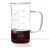 S&H Labware 250 ml Uzun Form Kulplu Beher Araç Gereçler Renk: Şeffaf Ölçüler: 6 cm Ağız Çapı
