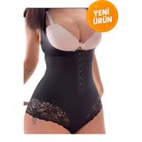 Sh Mağazacılık Toparlayıcı Dantel Body – Çıtçıtlı, Ayarlanabilir Askılı, Gün Boyu Konfor