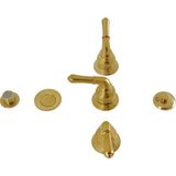 Sh Ticaret Brass KB327 Üç Saplı Taharet Musluğu, Açılır Kapanır, Fırçalanmış Pirinç